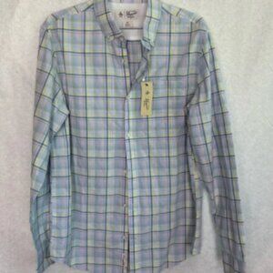 Original Penguin Blue and Green Casual Button Down Shirt